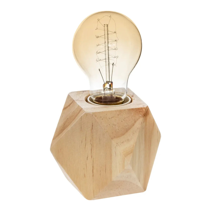 Lampe socle "Bahia" beige H8cm