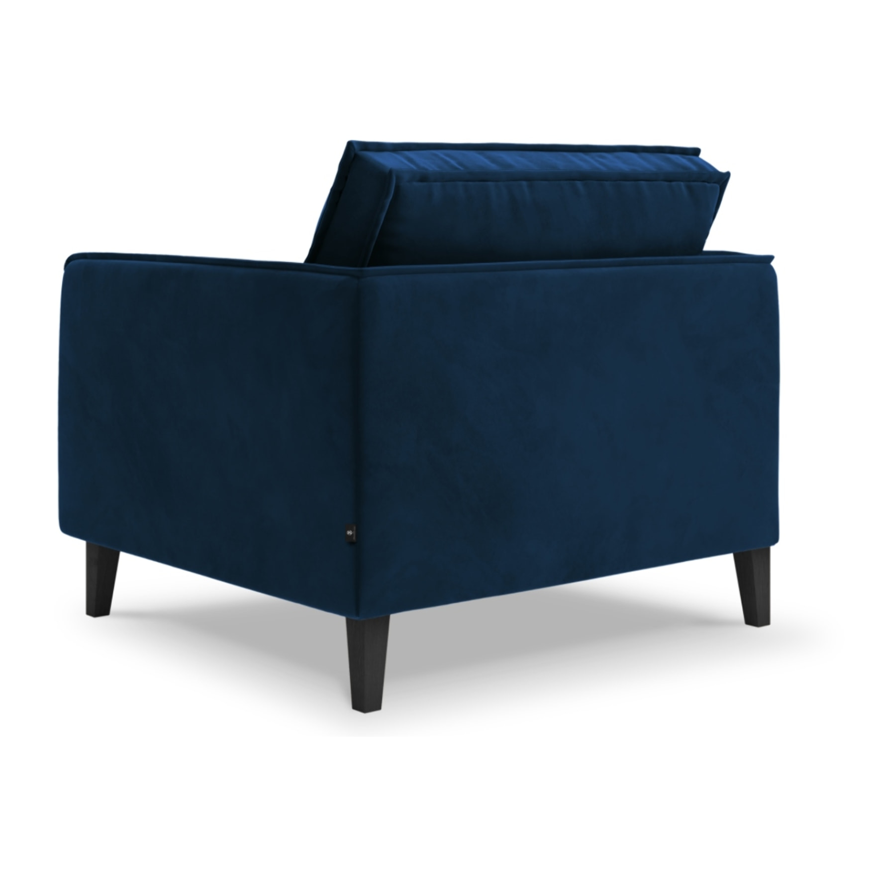 Fauteuil xl "Provence" en velours bleu roi