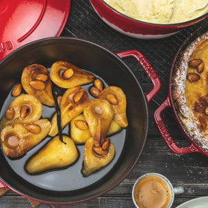 2-pcs, Set empilable, Cerise