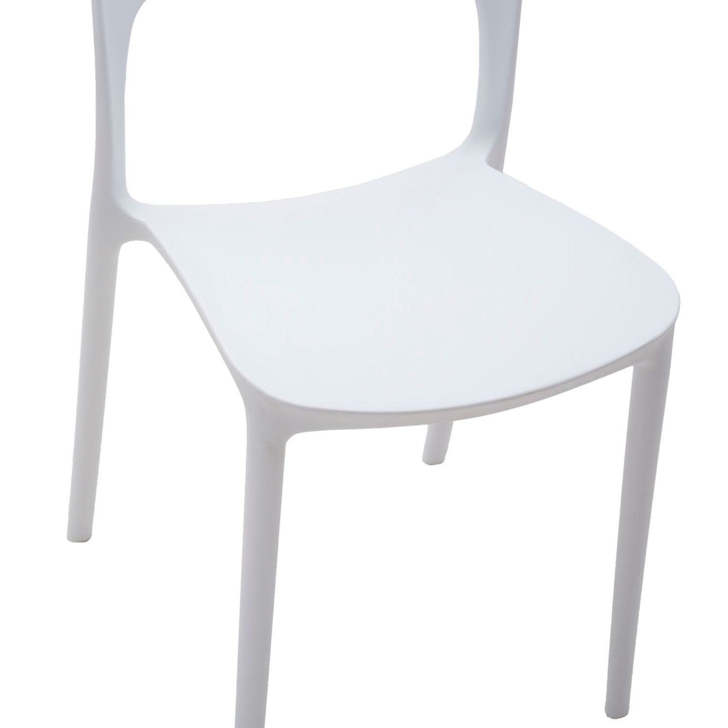 Set da 4 sedie SOUTH BEACH in polipropilene bianco