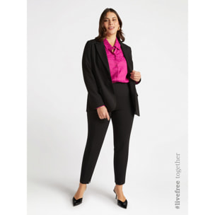 Fiorella Rubino - Pantaloni skinny con viscosa LENZING™ ECOVERO™ - Nero