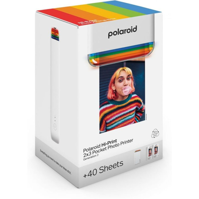 Imprimante photo portable POLAROID Everything Box Hi print 2x3 Gen 2 Blanc