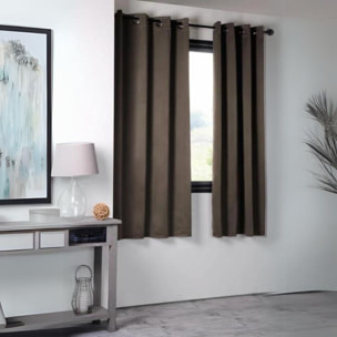 Rideau occultant uni 210gr/m2 - Beige