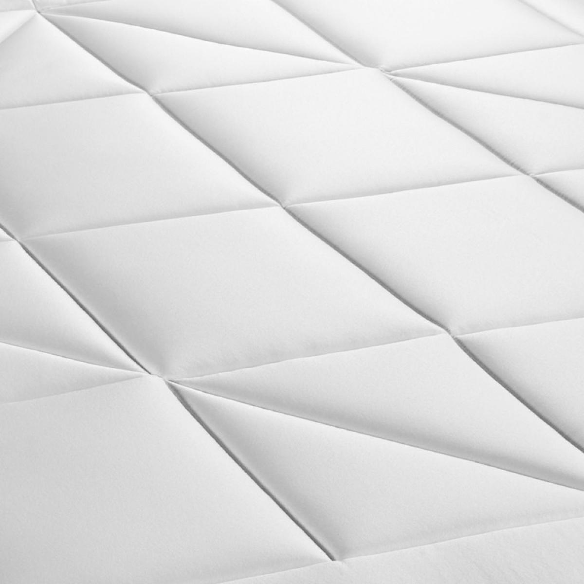 Ensemble matelas ressorts ensachés + mémoire de forme maxi épaisseur Windsor sommier KIT blanc