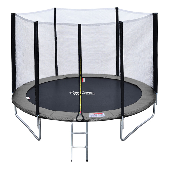 Trampoline réversible avec accessoires - Gris