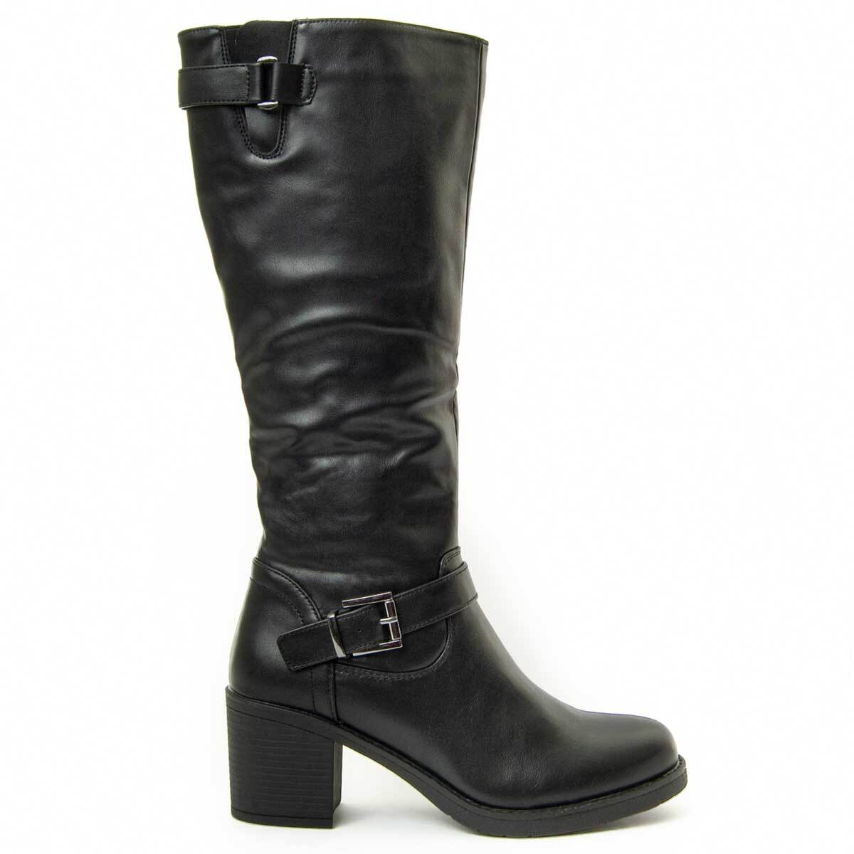 Bota de tacón - Negro - Altura: 7 cm