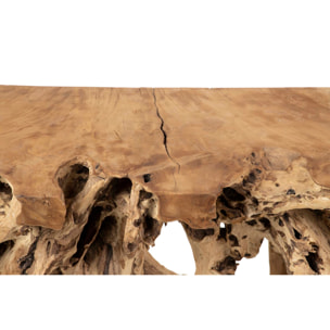 Consola Raiz De Teca Natural Owiot 155x42x80 Cm