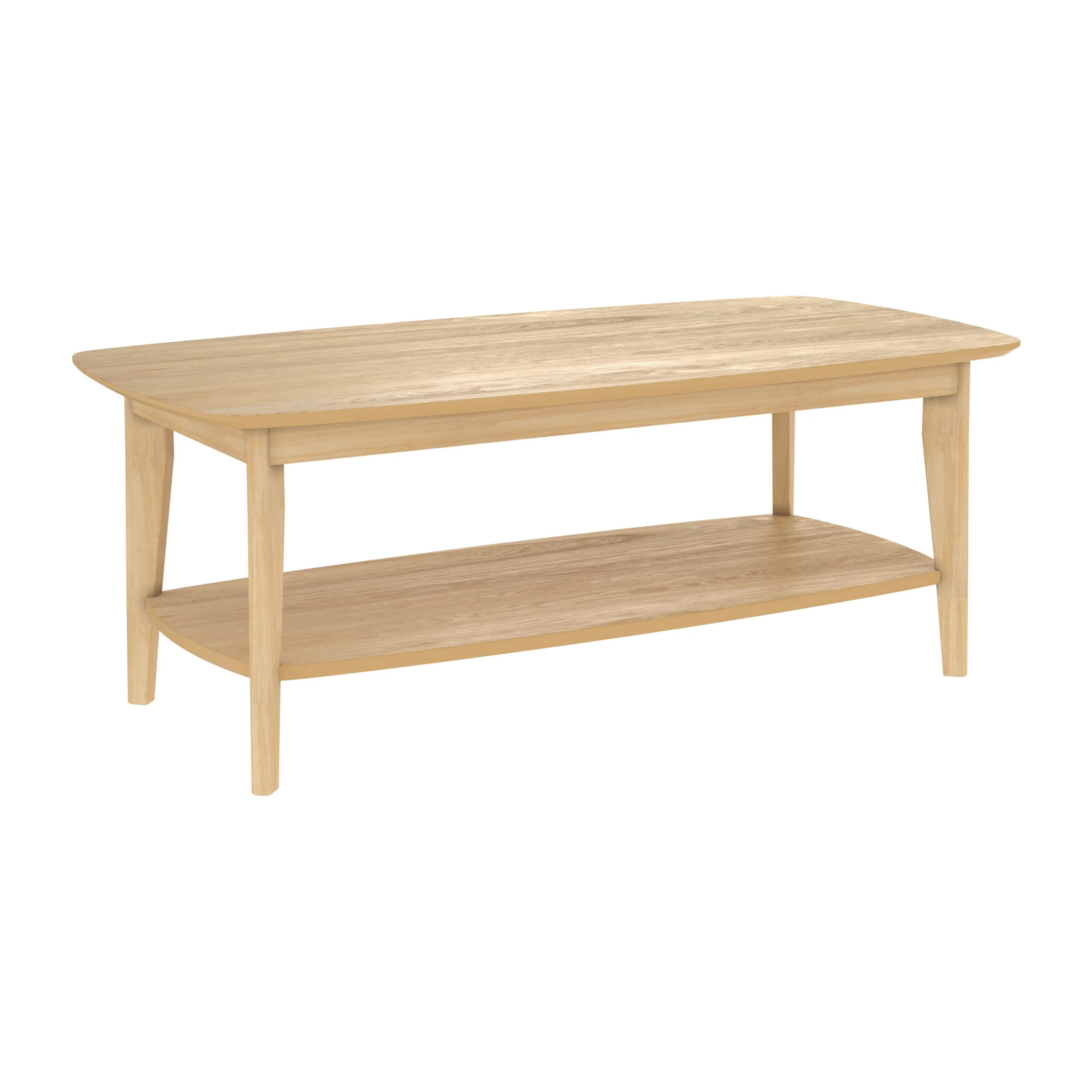 Table basse rectangulaire en bois clair - Sadi