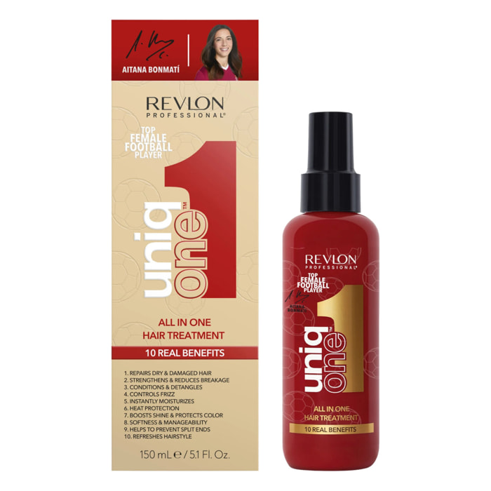 UNIQONE™ Aitana Édition - Masque spray sans rinçage 10 bienfaits, tous types de cheveux, 150 ml