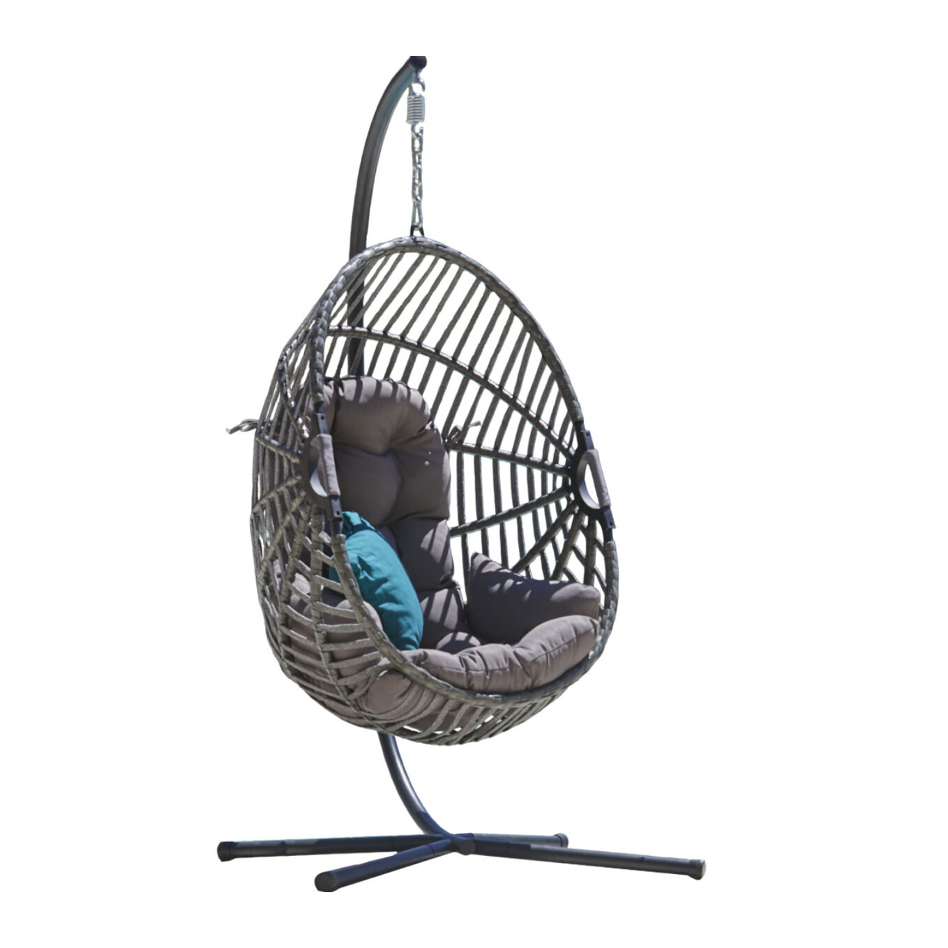 Fauteuil de jardin suspendu - gris anthracite - CANBERRA