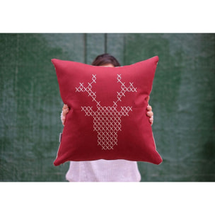 Funda cojín: "Navidad, reno"