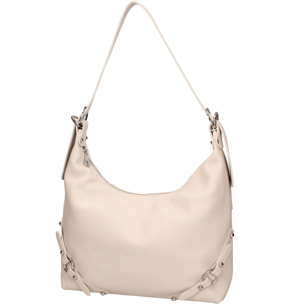 Borsa a spalla da donna - Modello Fiorenza Lux - Vera pelle - 30.0 x 30.0 x 9.0 cm