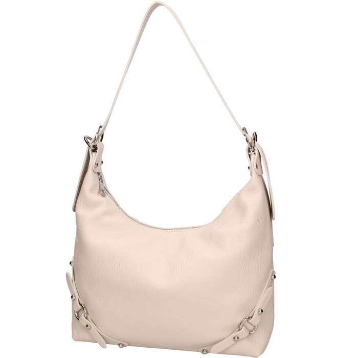 Borsa a spalla da donna - Modello Fiorenza Lux - Vera pelle - 30.0 x 30.0 x 9.0 cm