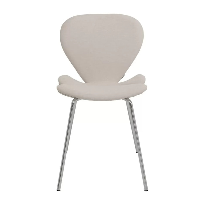 Chaise Soft Petal crème Kare Design