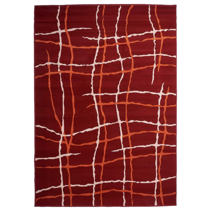 Tapis salon et chambre tissé motif abstrait NAKI