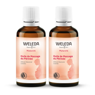 WELEDA - Duo Huile de Massage du Périnée  - Nourrit et assouplit - Vegan - Certifié Natrue - Flacon 50 ml  x 2