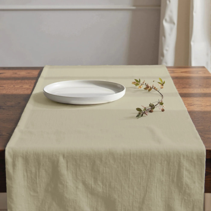 Chemin de table 100% coton Harvard Pierre 50x150 cm