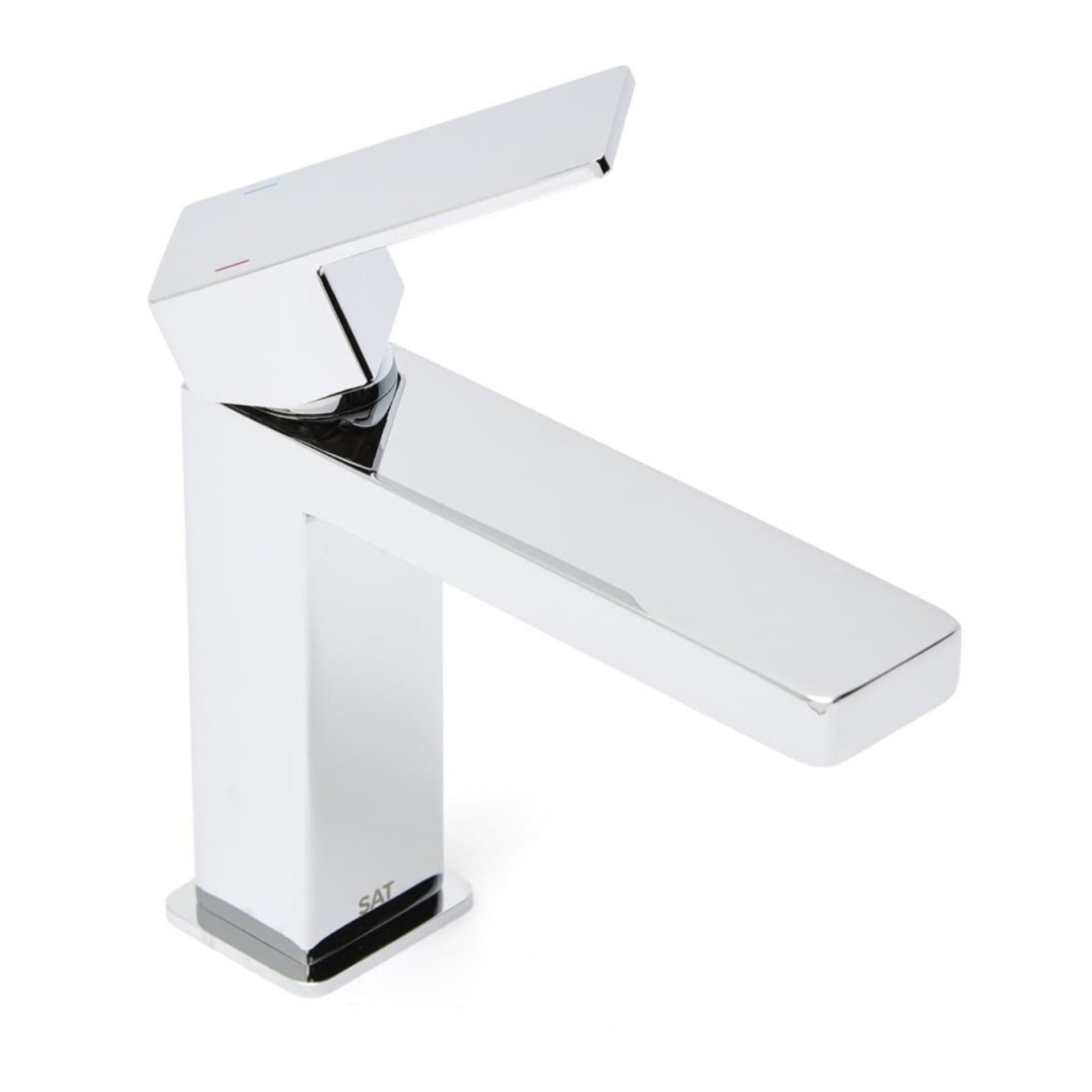 Vision mitigeur lavabo à levier sur pied, sans vidage, chrome brillant (SATBSVI271)
