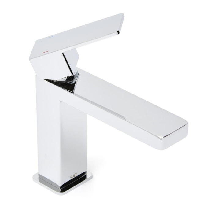 Vision mitigeur lavabo à levier sur pied, sans vidage, chrome brillant (SATBSVI271)