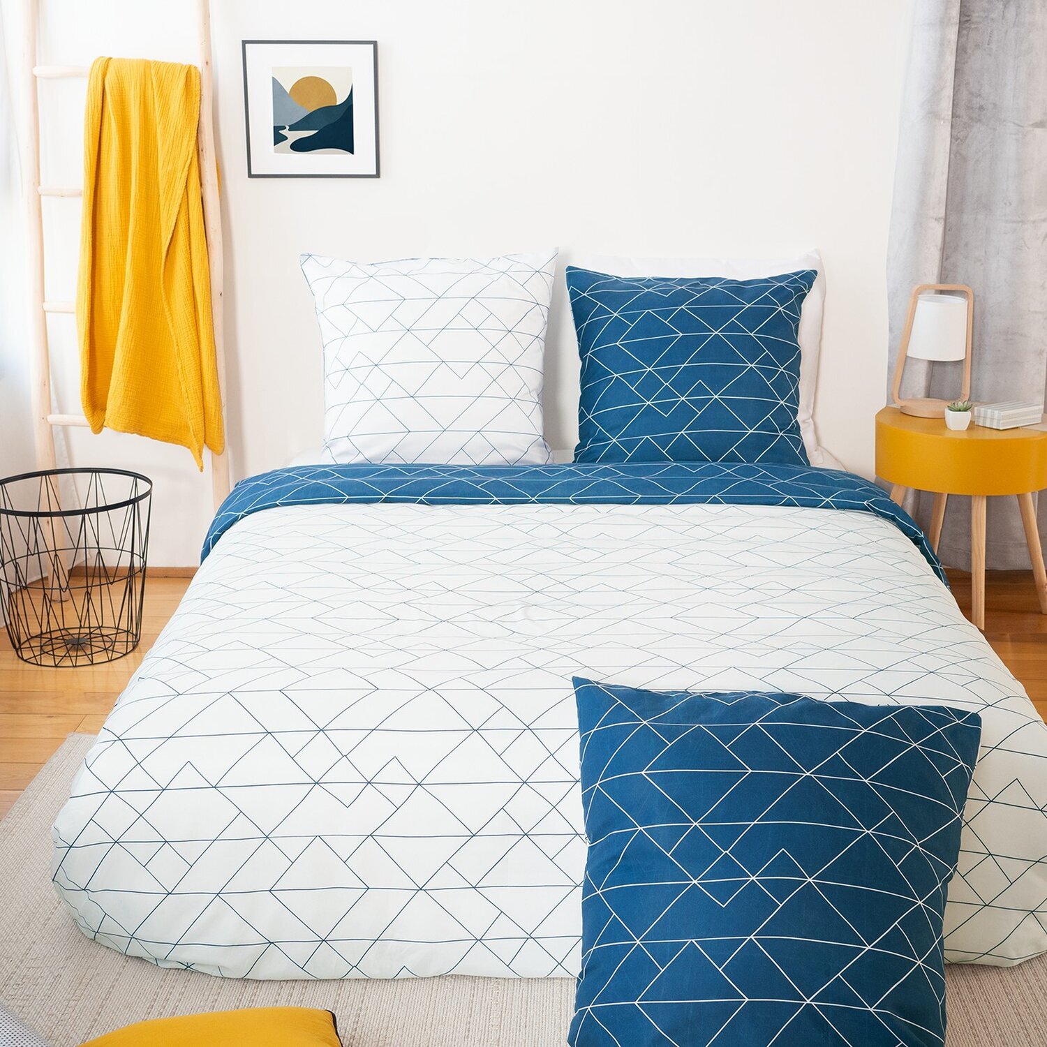 Parure housse de couette 3pcs 100%microfibre 72gsm list
