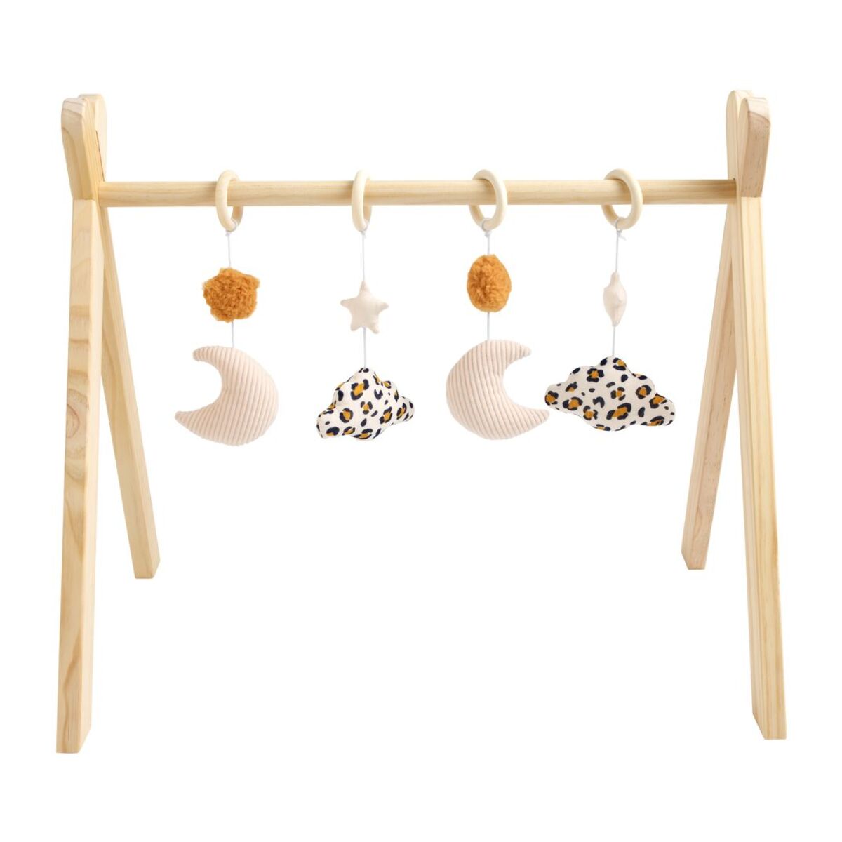 Arche d'éveil bois avec 4 jouets