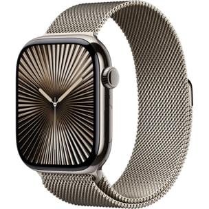 Montre connectée APPLE WATCH Serie 10 46mm Titane Naturel S/M Cell