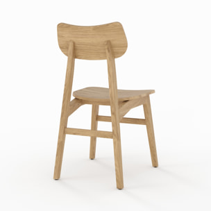 Lot de 2 chaises en bois massif de mindi - Kawi