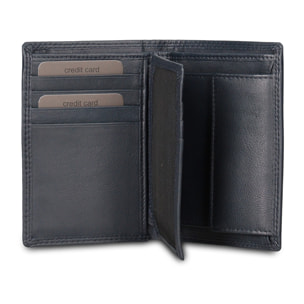 Portafoglio uomo vera pelle - Modello Astrea Prime - Casual - 9.0 x 13.0 x 2.0 cm