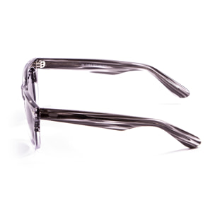 Gafas de sol LENOIR BIARRITZ - Demi negro con detalle blanco transparente / Ahumada