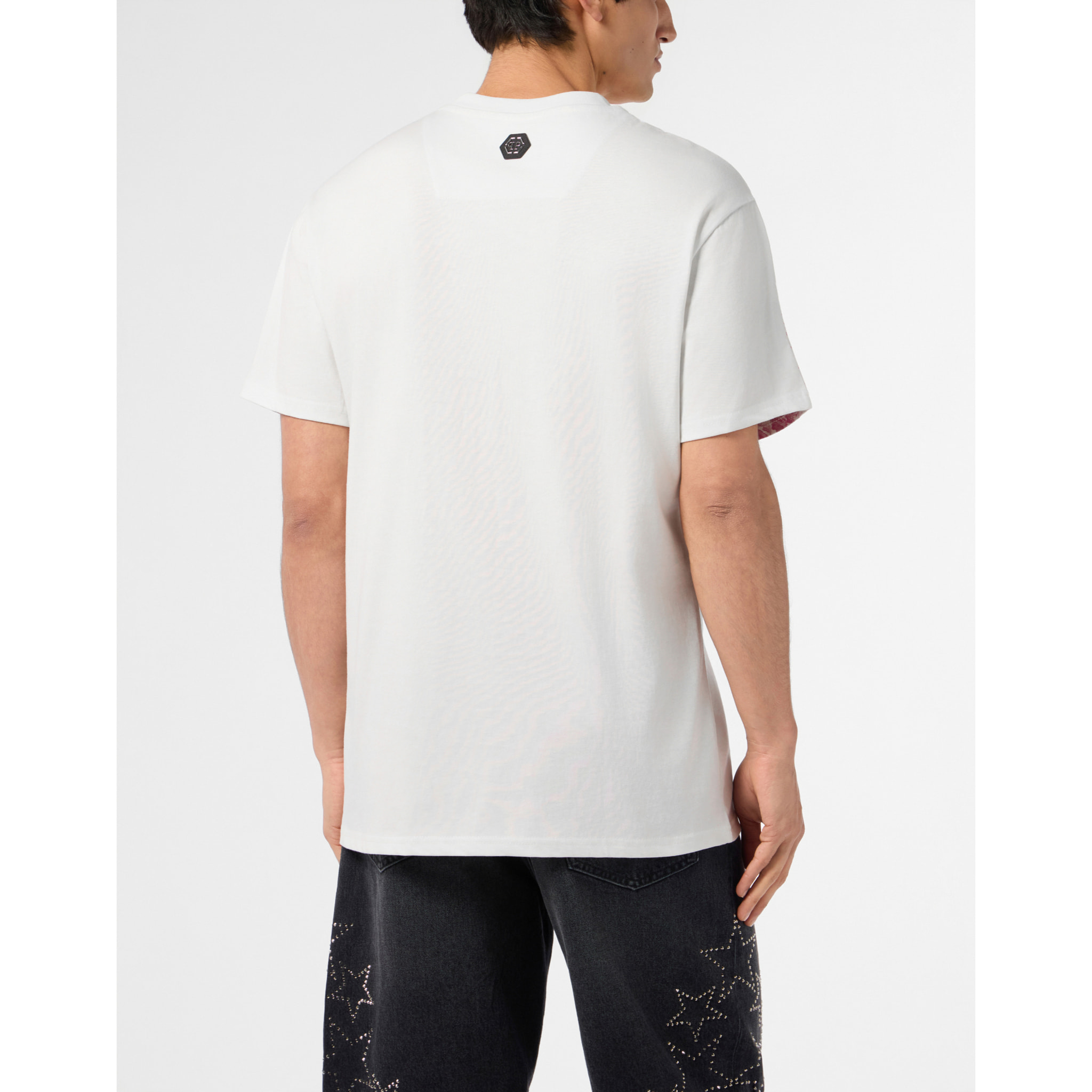 PHILIPP PLEIN Camiseta de cuello redondo y manga corta SKULL
