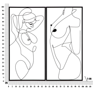 PANNELLO IN FERRO BODY SIMPLY COPPIA CM 50X1X100