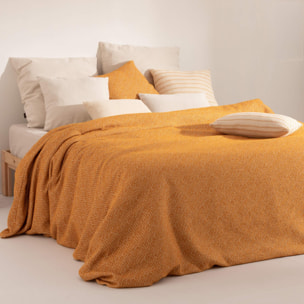 Housse de couette jacquard Benisa Ocre