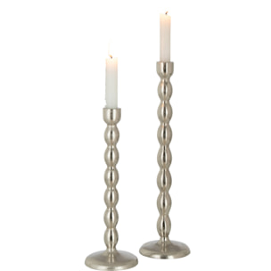 J-Line chandelier Sphère Mat - aluminium - argent - large