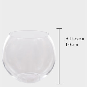 Sfera In Vetro. Diametro 12 Cm - Pezzi 6 - 12X10X12cm - Colore: Incolore - Bianchi Dino - Decori Casa E Complementi