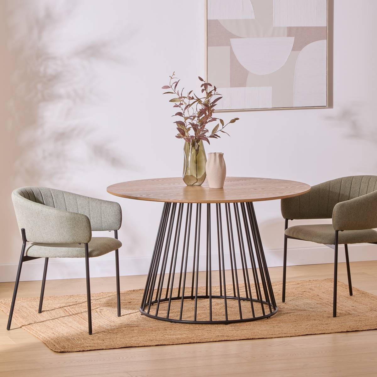 Table à manger Rayo 120x120cm L120cm