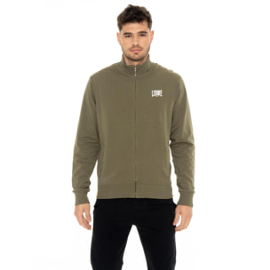 Leone Basic sin sudadera de hombre con cuello y cremallera