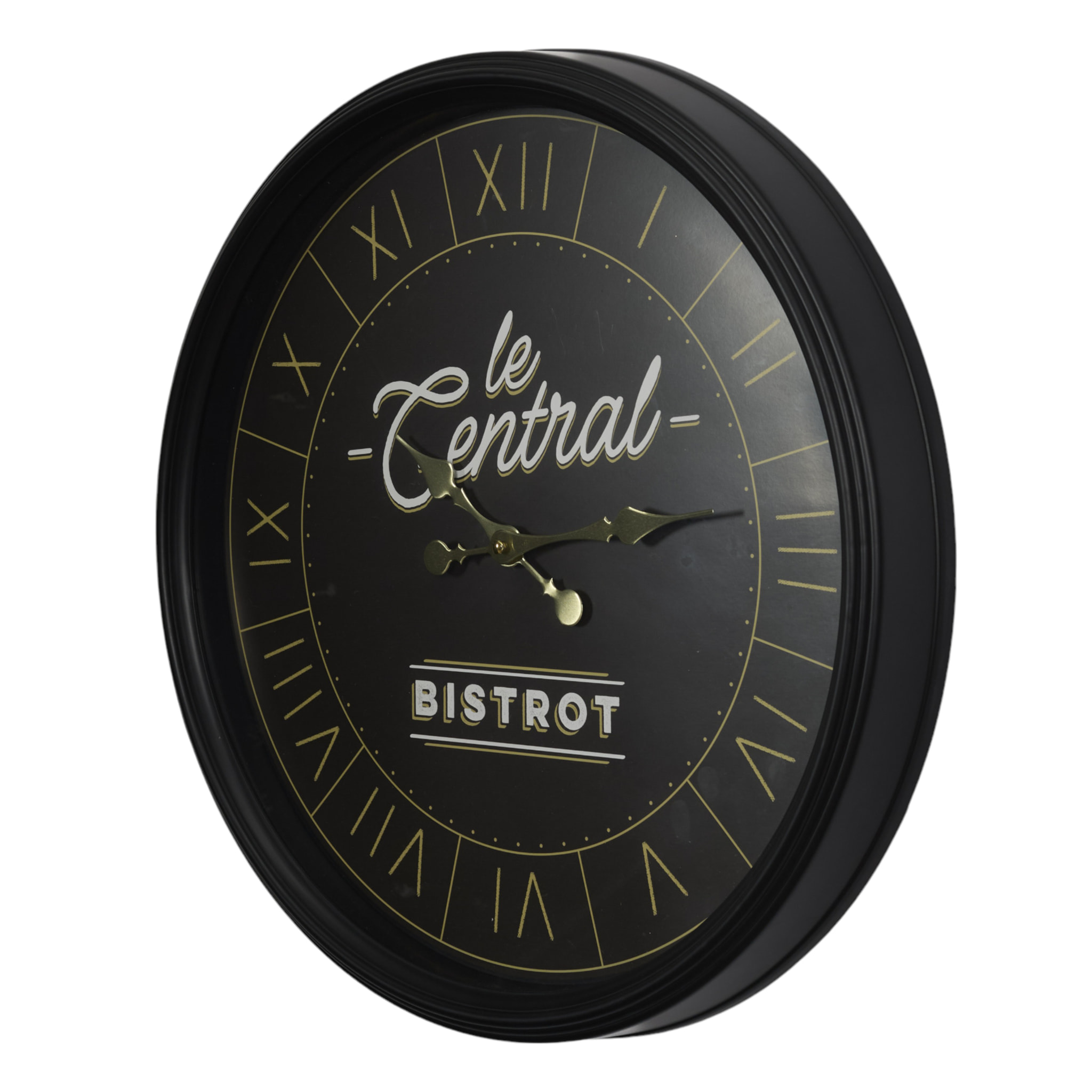 Horloge Bistrot Noir 50cm