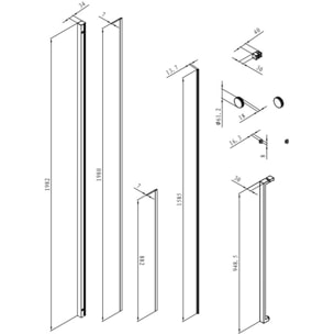 Walk-in X Motion Set complet Porte de douche coulissante verre transparent Easy Clean 120x200cm, montage Chrome (WIXM120ZAV1C)