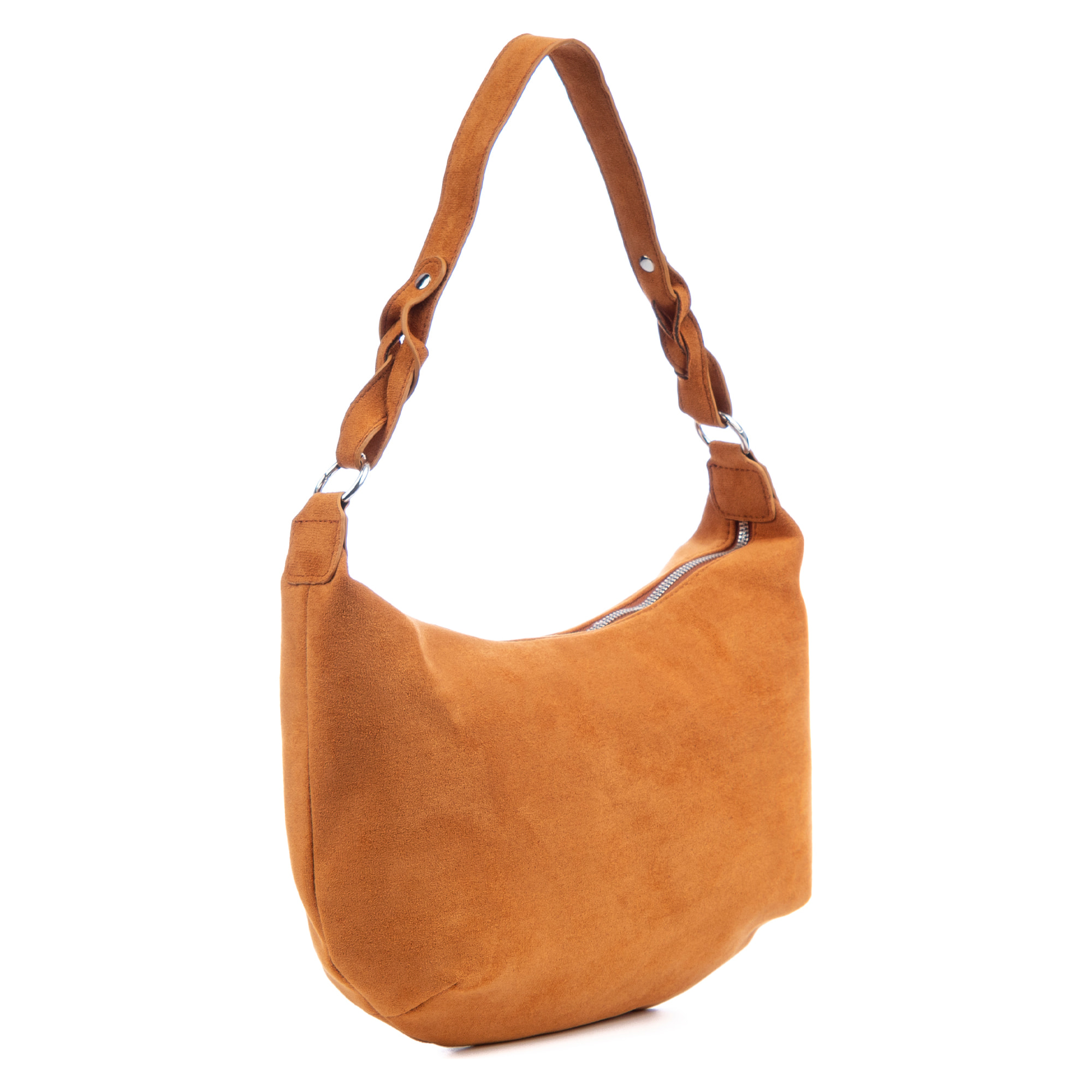 Atessa bolso bandolera de piel auténtica gamuza.