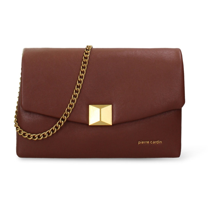 Borsa a tracolla da donna - Modello Erisia Nova - Pelle vegana PU - 24.0 x 15.0 x 9.0 cm