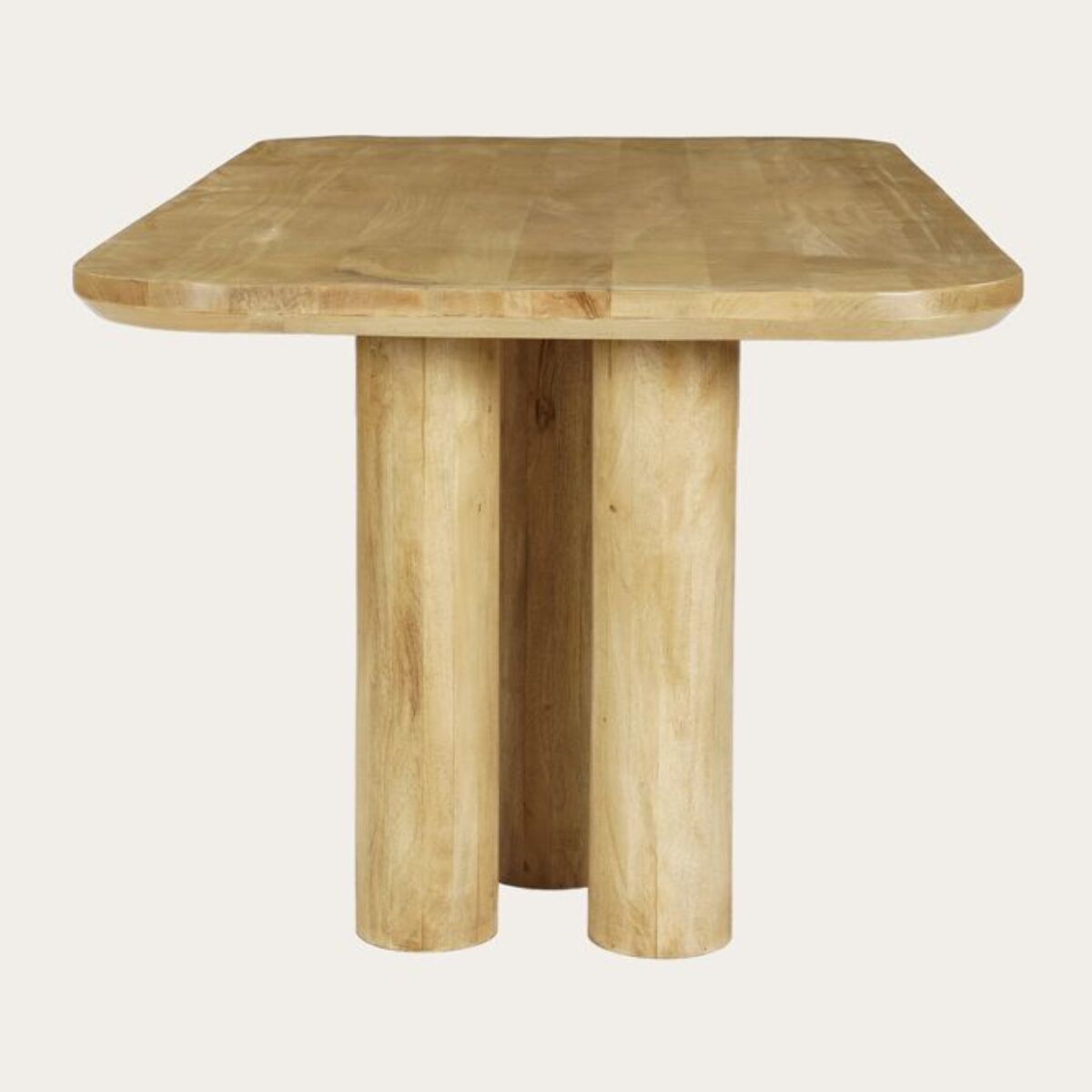 Table à manger Venier -bois massif de manguier-couleur bahamas naturelles 200 x 76 x 100 cm