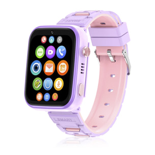 DAM Smartwatch Phone Infantil T45 4G Android 8.1. Conectividad GPS, WIFI, LBS. Reconocimiento facial. 4x1,5x4 Cm. Color: Lila