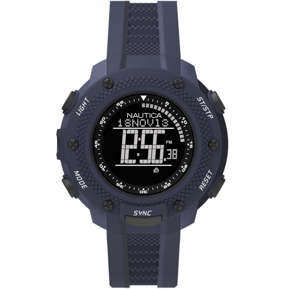 Reloj Nautica NAI19524G Hombre Digital Cuarzo con Correa de Silicona