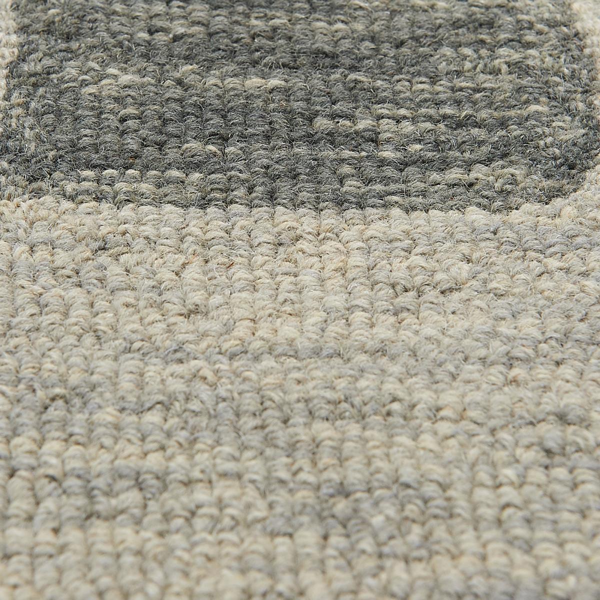 Tapis salon et chambre fait main en laine motif géométrique RAGE