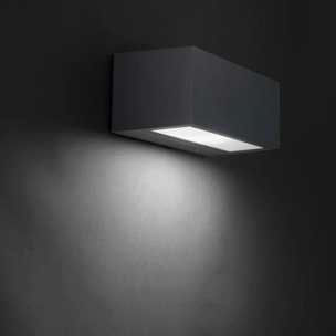 LEDS C4 Aplique Ip66 Nemesis Aluminium 90*220Mm E27 15W Gris Urbano
