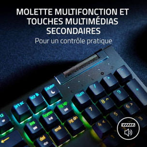 Clavier gamer RAZER BLACKWIDOW V4 X SWITCH JAUNE