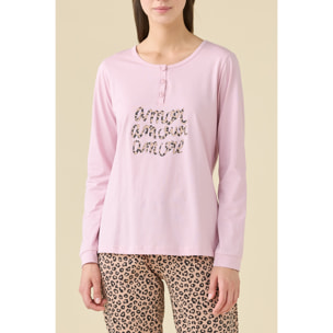 Pigiama donna estivo in cotone articolo animalier. Noidinotte