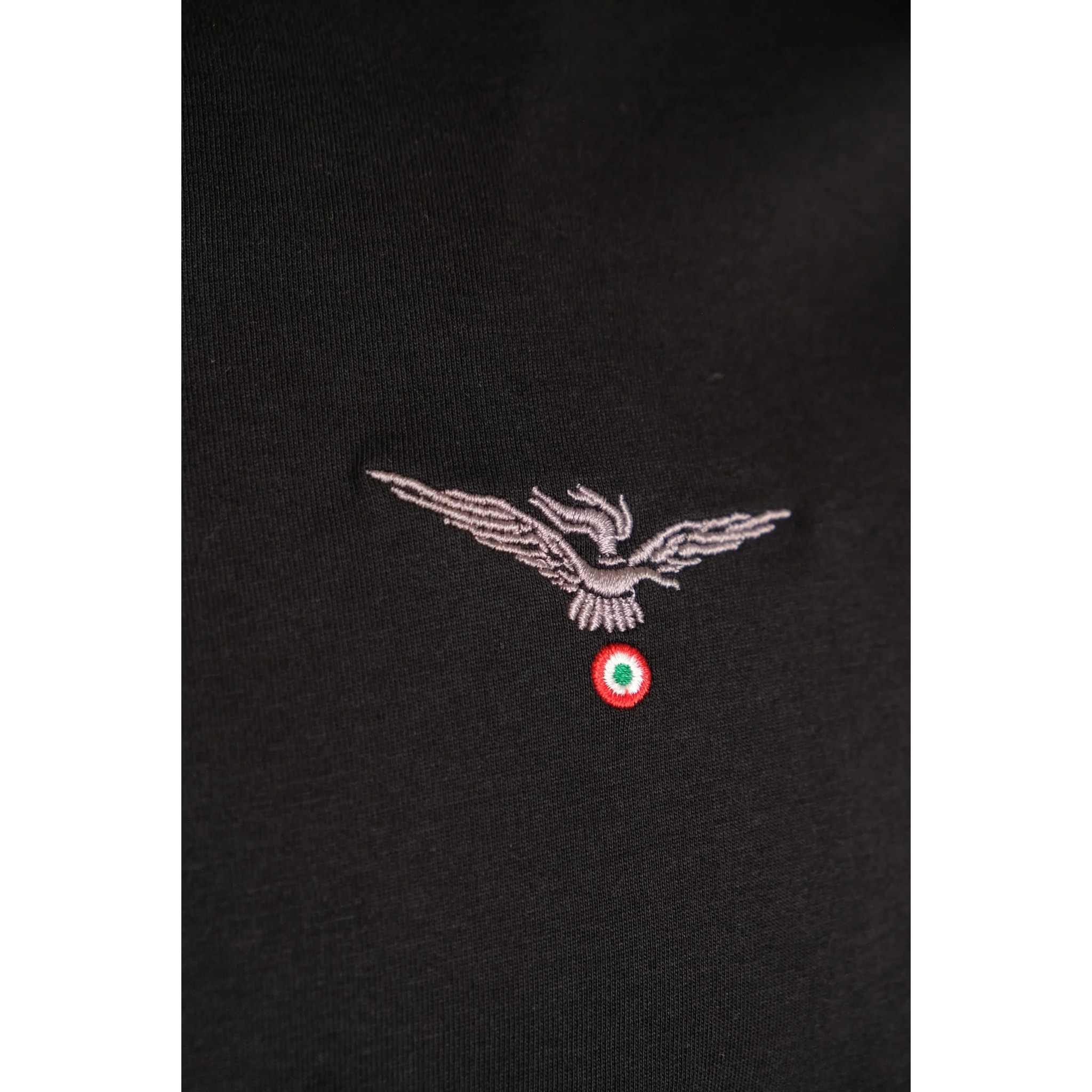 T-shirt Esercito nera in cotone uomo