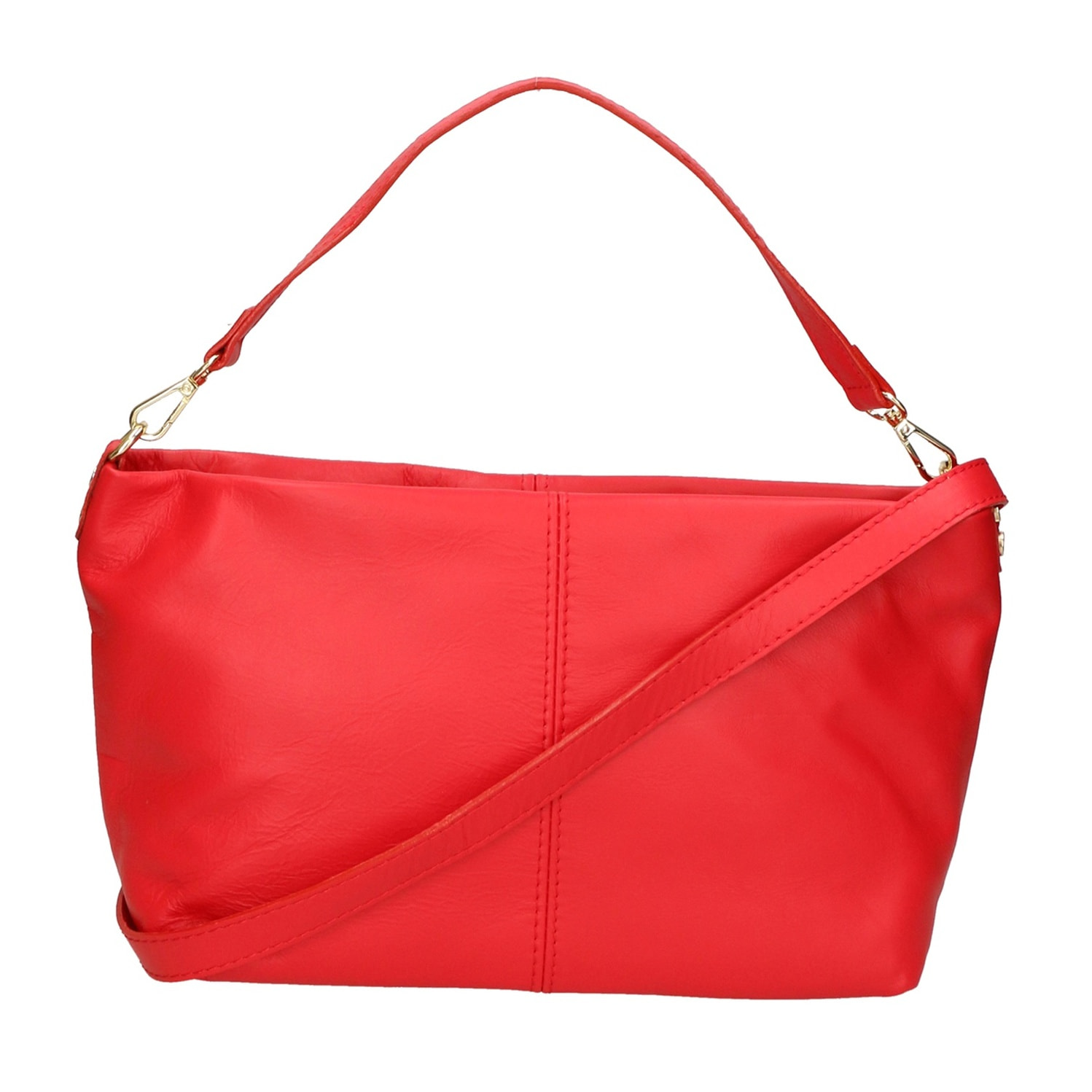 Borsa a spalla da donna - Modello Ginevra - Vera pelle - 29.0 x 20.0 x 9.0 cm