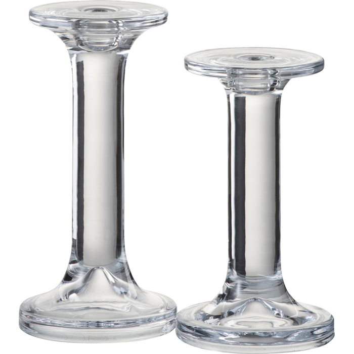 J-Line chandelier Lisse - verre - transparent - large